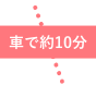 車で約10分